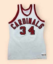 Vintage 1970s Louisville Cardinals Basketball Jersey Spanjan Men’s Size 42 70s