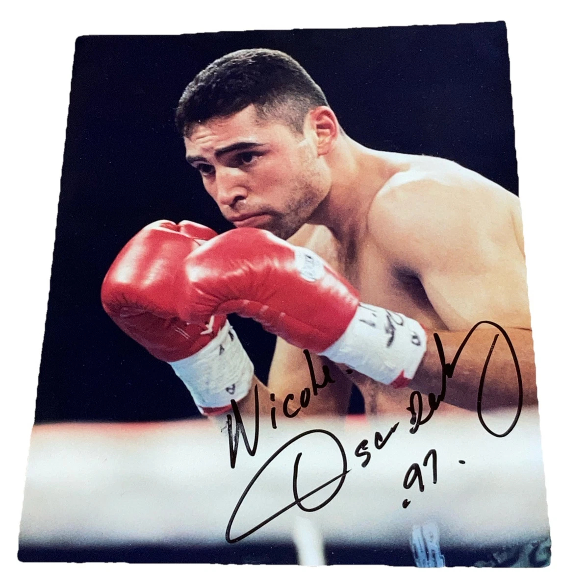 オスカー・デ・ラ・ホーヤ 直筆サイン入りフォト Oscar De La Hoya Boxing Autographed Photos for sale | eBay