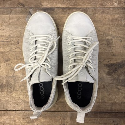 ECCO Womens Golf Shoes - White/Grey  Size 36 EU (5-5.5US) Gore-Tex EUC
