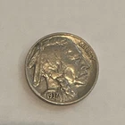1937 Buffalo Nickel Philadelphia 5C Circulated  Copper Coin Great condition!