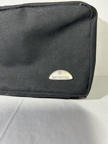 Samsonite Black Mini Hanging Travel Toiletry Cosmetics Organizer Bag NO HOOK