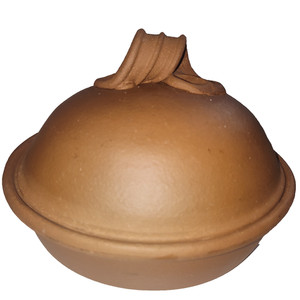 VTG Terracotta Tortilla Warmer with Lid Handmade Clay Pancake Server Dish