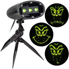 Gemmy Grinch Yellow Electrical Christmas Light Show Projection Projector 6029612
