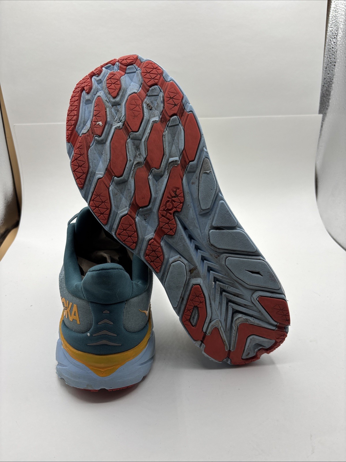 HOKA ONE ONE CLIFTON 8 MEN'S RUNNING SHOES  GOBLIN BLUE/ MOUNTAIN SPRING US 11 D thumbnail 14