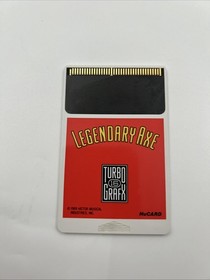 Legendary Axe (TurboGrafx-16, 1989) Complete W/ Case & Manual Tested *Smoker*