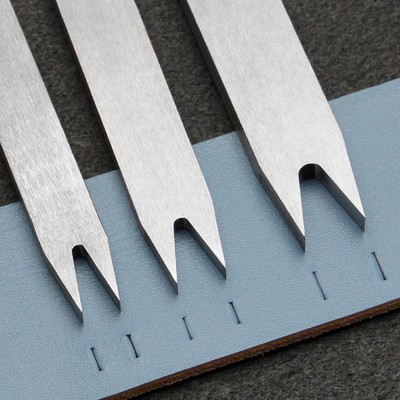 3 Stck. Lederlocher Heimwerker Zubehör Stahl Leder Handwerk Werkzeuge