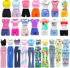 30 PIEZAS PARA Barbie Ropa Muñeca Moda Ropa Trajes Vestir Zapatos