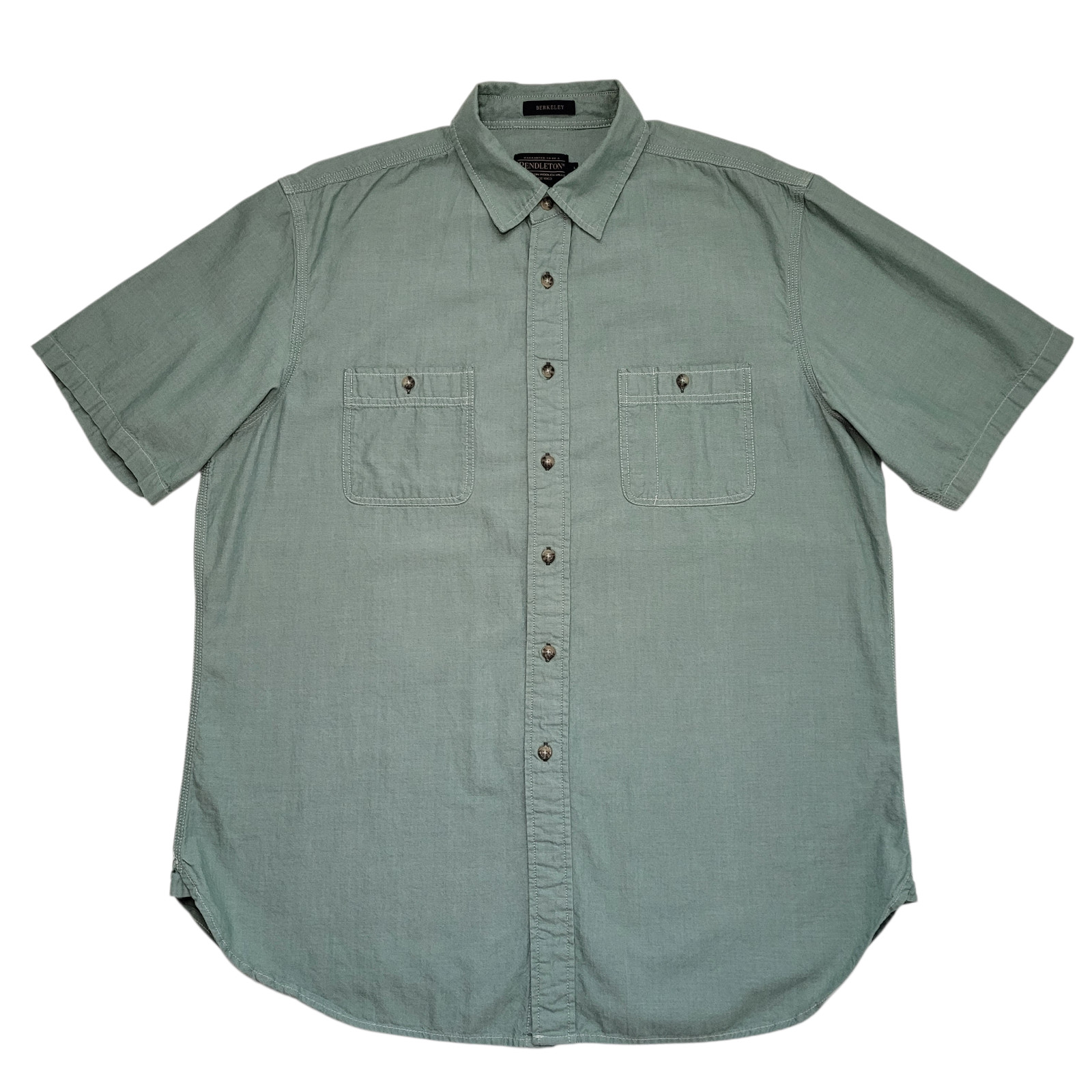 Pendleton Berkeley Button-Down Shirt Short Sleeve… - image 1