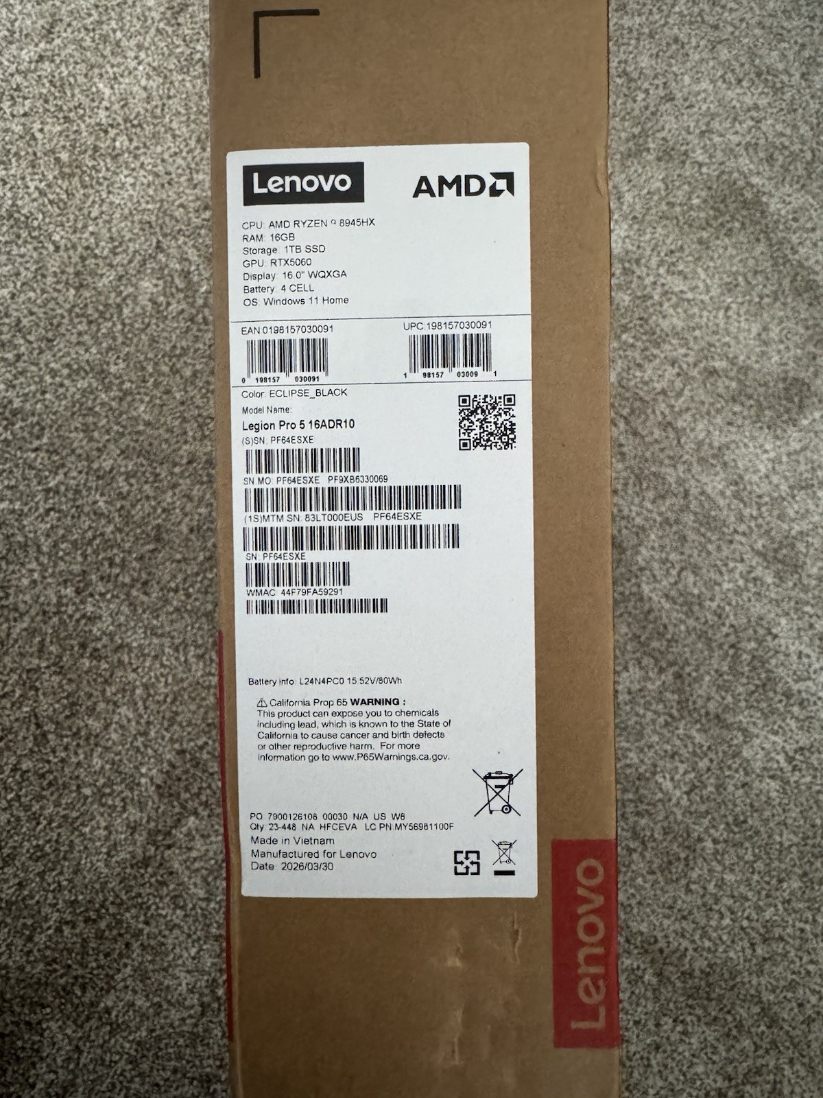 Lenovo - Legion Pro 5 16
