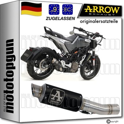ARROW AUSPUFF ZUGELASSEN GP2 GP-2 SCHWARZ HUSQVARNA SVARTPILEN 401 2023 23