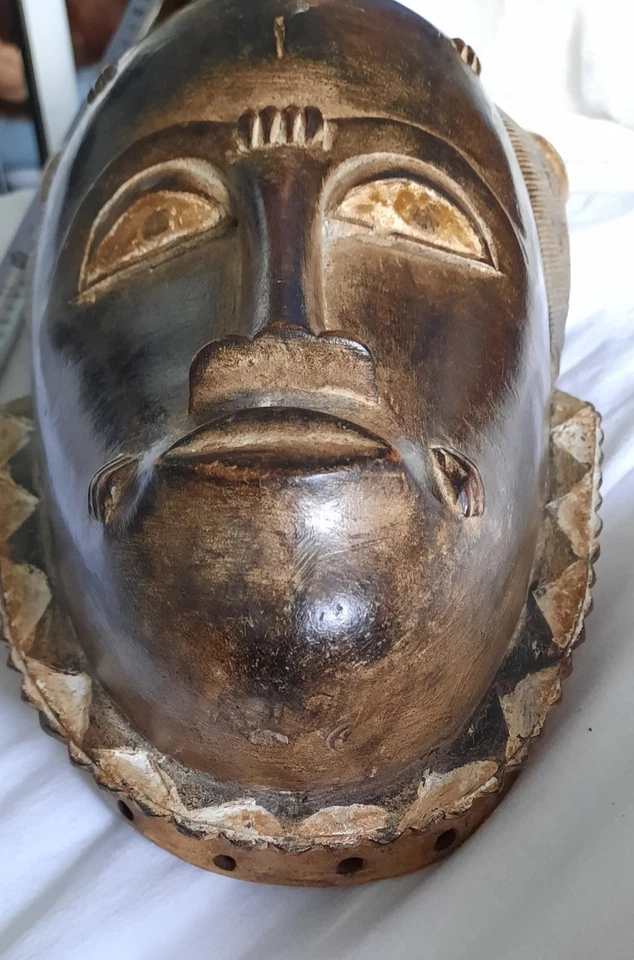 Antique House Clearance African Mask  Large  - Baule? / Boule?  - Image 2 of 3