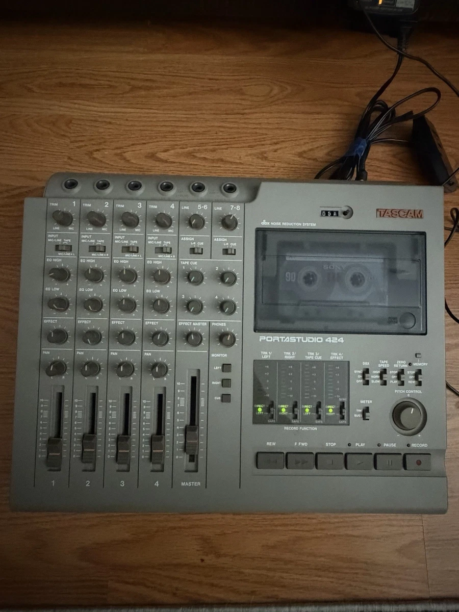 TASCAM Portastudio 424 Cassette 4-Track Multitrack Recorder MTR