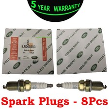 NEW OEM Land Rover Range Rover Sport 4.4L 4.2L V8 Spark Plugs Set LR005253x8