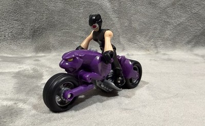 Imaginext DC Comics Super Friends Catwoman & Purple Panther Bike Motorcycle Toy