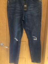 Lipsy Kate Signature Skinny Mid Rise Jeans - Size 16 S 27  leg T1373