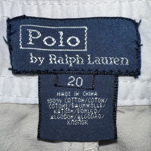 Vtg Polo By Ralph Lauren Shorts Boys Sz 20 Tan Cargo Pockets - Picture 6 of 12