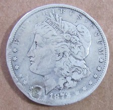 1878cc Morgan Silver Dollar - Badly Damaged Filler - Better Date - Free Ship