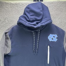 Nike North Carolina UNC Tarheels Hoodie Mens Large Blue Gray NCAA Pullover