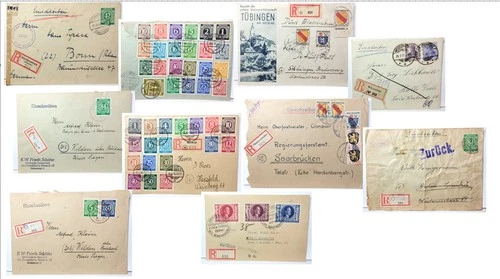 Germany 1943–1946 Postal History Lot, Lot AWA Special 121-130