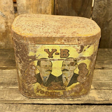Vintage Y.B. Yogum Bros Havana Cigar Tin 10c Metal Canister