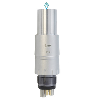 COXO Dental Handpiece LED Coupler 6 Hole Fiber Optic NSK High Speed Coupling