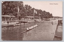 Oxford Eights Rowing Race River Thames Crowd Scene [Valentine's 79291]