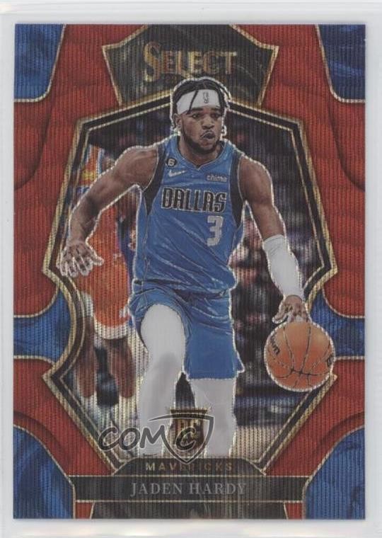 2022-23 Panini Select Premier Level Red Wave Prizm Jaden Hardy #174 0t30