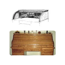 Woodcraft Project Paper Plan to Build Roll Top Tambor (Upper Portion)