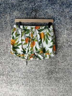 Printfresh + Anthropologie Shorts Womens Small Petite Multicolor Citrus Sweat