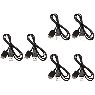 6 Stück MP3-Player-Daten-Sync-Kabel kompatibel für WMC-NW20MU USB-Ladedraht
