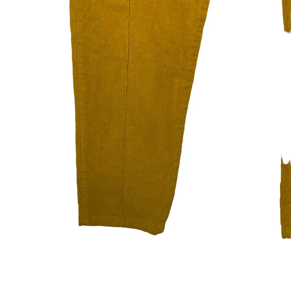 PRAIRIE UNDERGROUND Side Zip Corduroy Leggings Gold Mustard Yellow Size Medium - Image 4 of 4