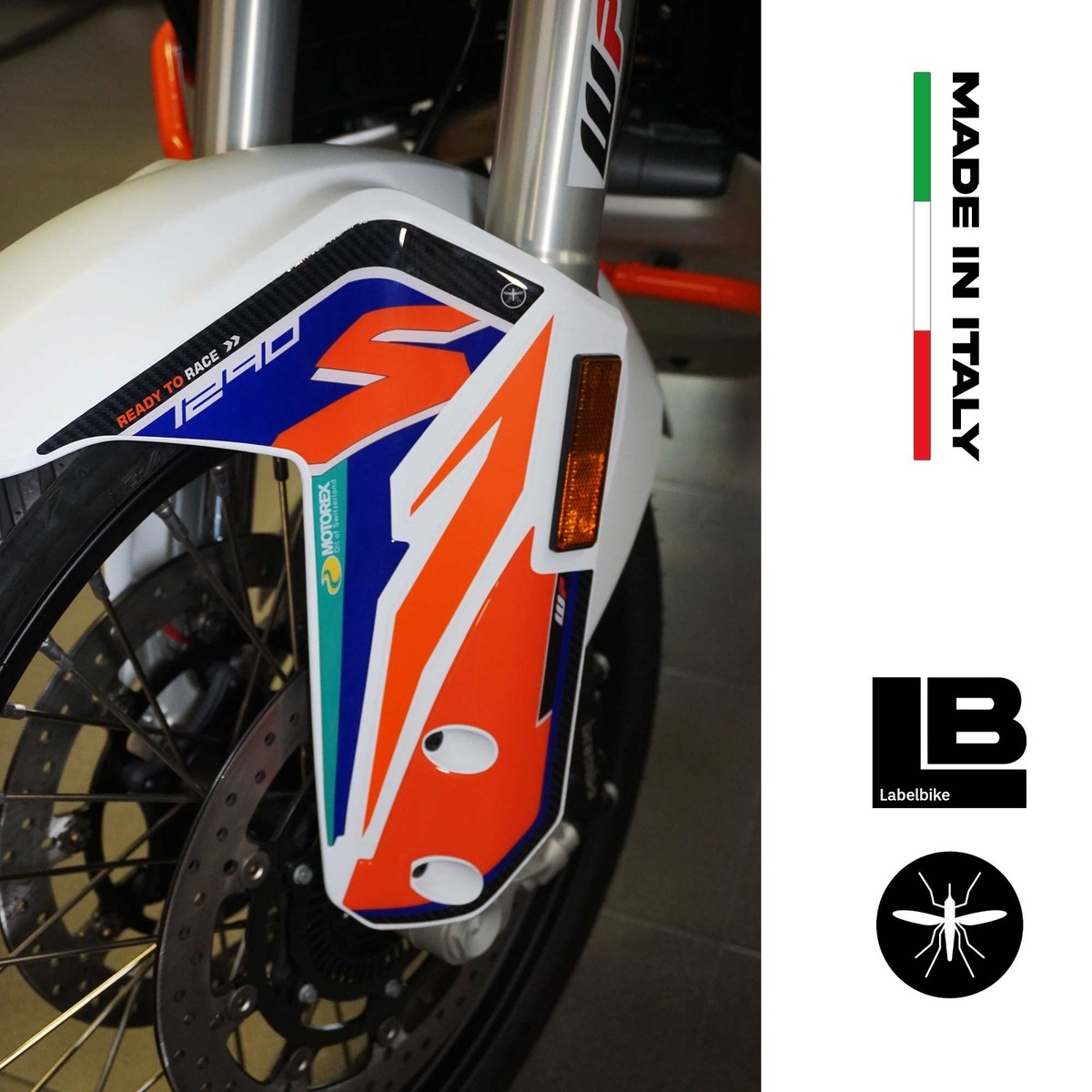 Resin Bike Motorcycle Stickers For KTM 1290 Super Adventure R 2021 - 3D Effect, Made In Italy - View #2