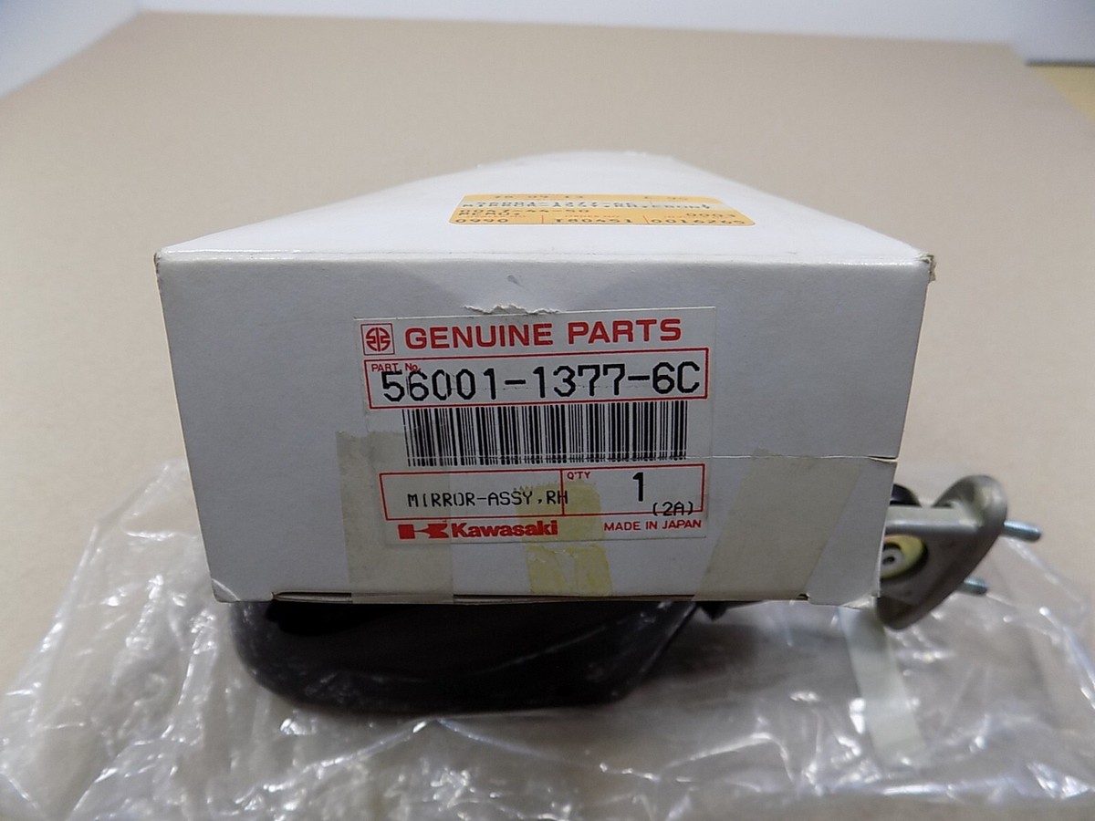 NEW NOS OEM KAWASAKI RIGHT SIDE MIRROR / 56001-1377-6C
