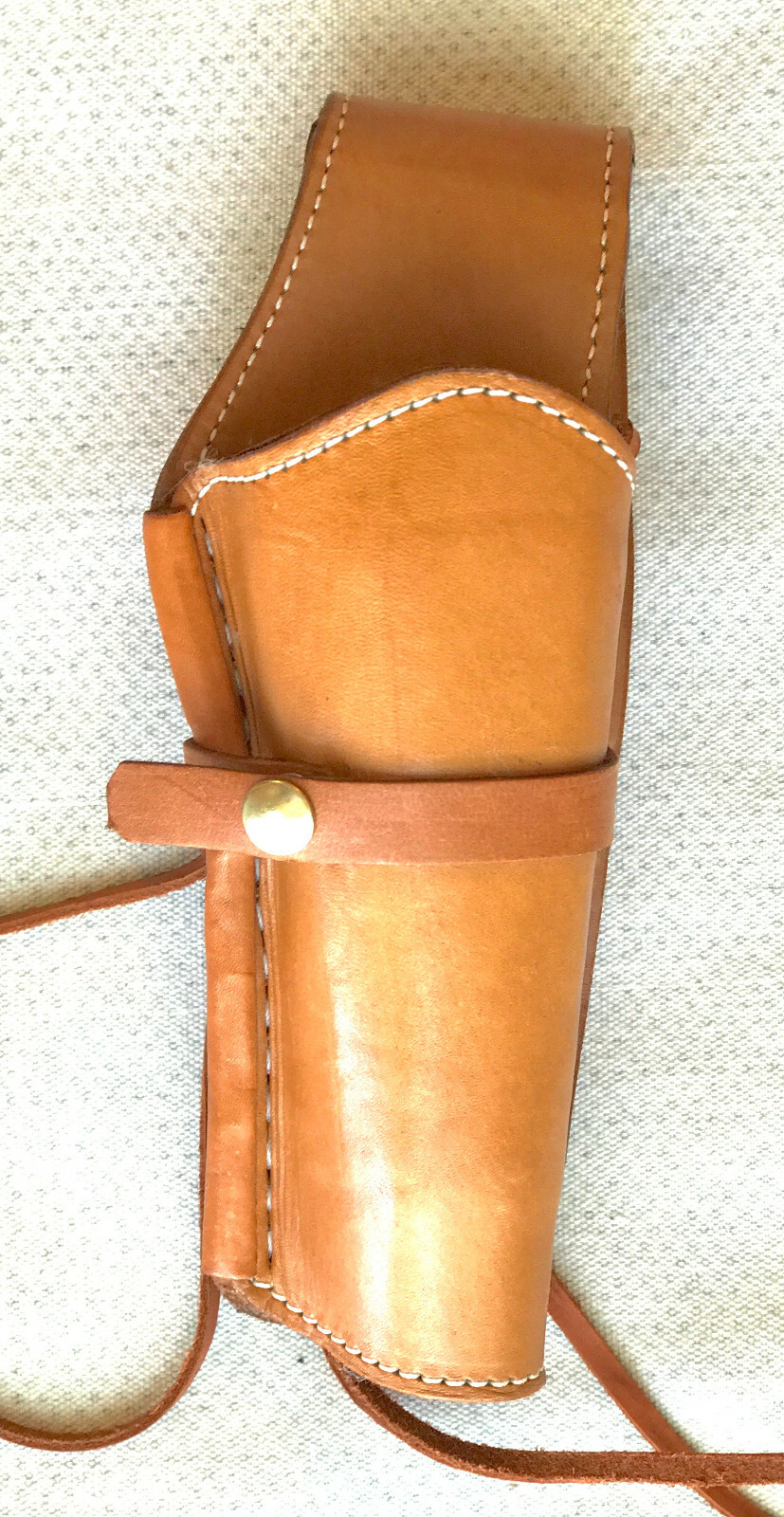 Western Express Cowboy Leather Gun Holster Right Tan Smooth 45 cal