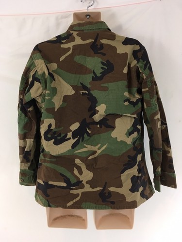 DJ Mfg Mens M Short NATO sz 6070 Seabees Woodland Camo Nylon Cotton Shirt Jacket - Picture 3 of 12