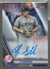 TJ Sikkema Yankees 2019 Topps Bowmans Best Auto B19-TJS 092923NPCD72