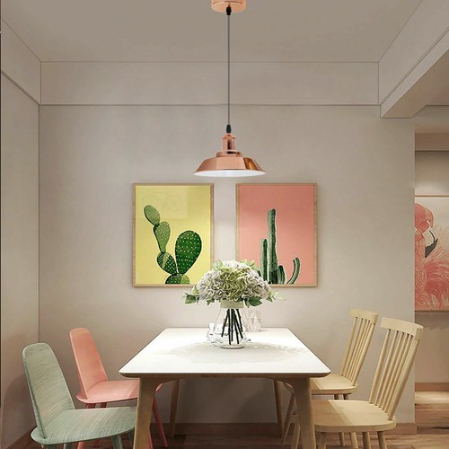 Vintage Retro Pendant Light Industrial Adjustable Fixture Uk Vintage Look - Picture 78 of 110