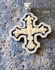 Retired James Avery 14kt and .925 Dove Holy Spirit Peace Cross Pendant NICE