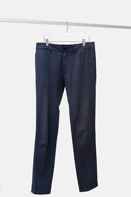 Raf by Raf Simons Steel Blue Cotton Trousers, Size EU 46