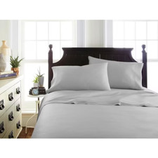 Ienjoy Home Luxury King Light Gray Rayon from Bamboo Sheet Set 4-Piece BED38