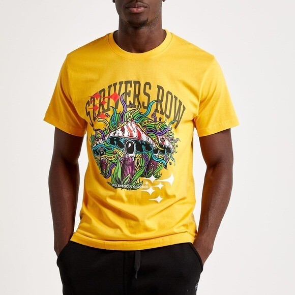 FILA T shirt maglietta Strivers Row terzo occhio cieco grafica fungo uomo nuova con etichetta taglia 3XL