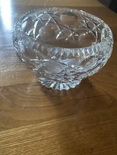 Crystal Round Bowl Vintage VGC