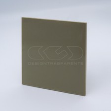 Lastra plexiglass marrone Fango pieno su misura spessore 3 mm