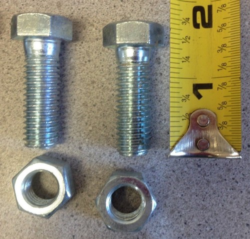 LOT 36 pcs Cully Steel HEX Head BOLTS Screws 1/2-13 1-1/2" 55824 13 nuts Grade 2 - Picture 2 of 3