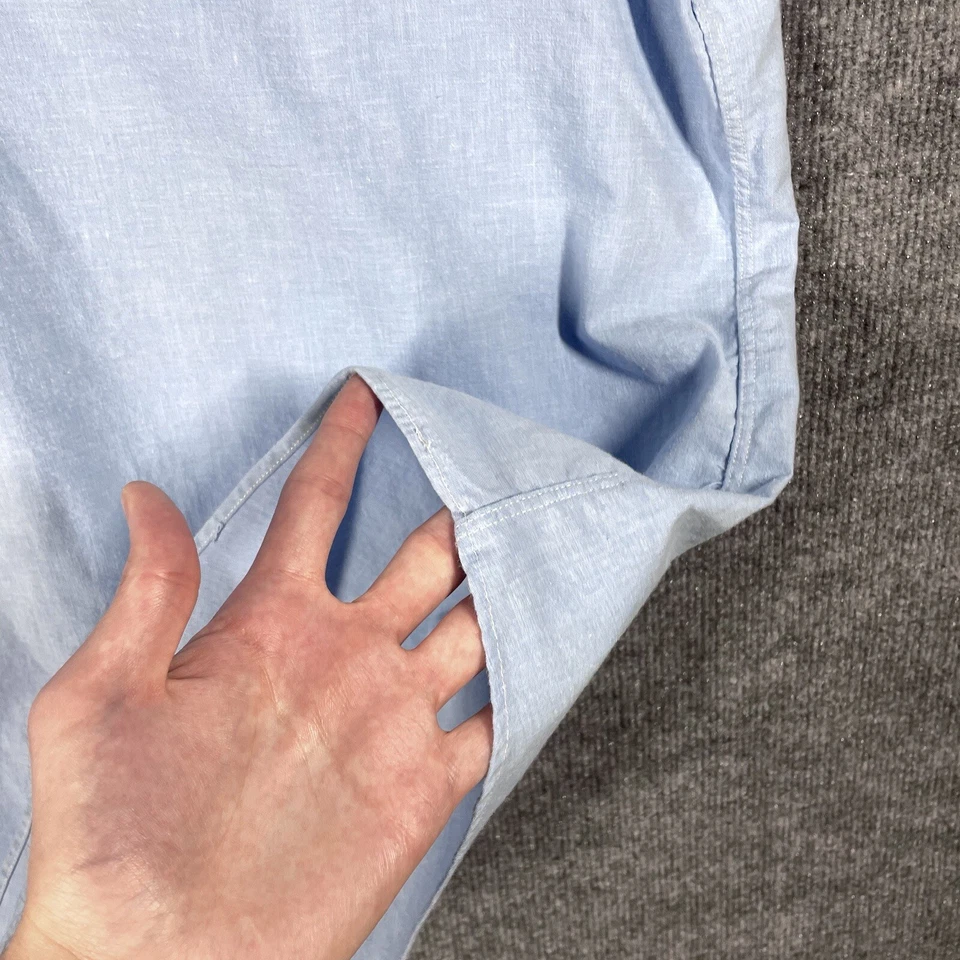 Camisa Popover Oxford Norm Thompson DE COLECCIÓN Talla XXL EE. UU. Azul Años 80 90 Pullover Foto 4 de 4