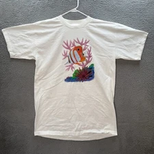 Vintage Murina Shirt Adult One Size White Oversized Sleep Shirt Nature 1990s