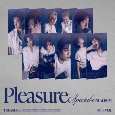 TREASURE [PLEASURE] Special Mini Album BLUE Ver/CD+Booklet+Mini Poster+4Card+POB