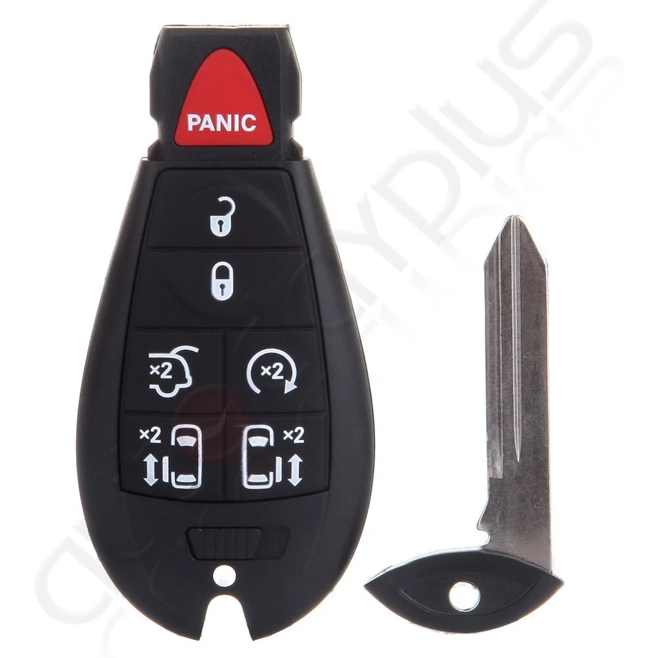 2 Llavero de coche remoto para Chrysler Town & Country 2008 2009 2010 2011 2012-2016 Foto 4 de 4