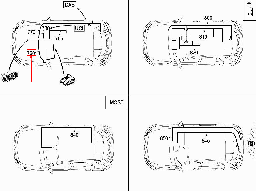 MERCEDES-BENZ GLA X156 Multifunktionskamera-Kabelbaum A1565407600