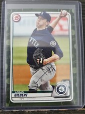 2020 BOWMAN CAMO PROSPECTS ROOKIE #BP-58 LOGAN GILBERT SEATTLE MARINERS